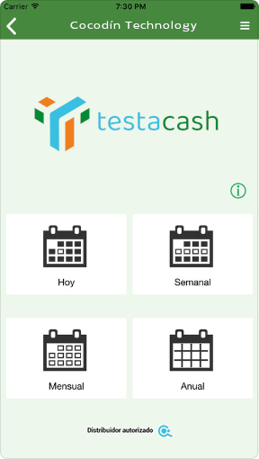 Aplicación Móvil TestaCash información de puntos de venta